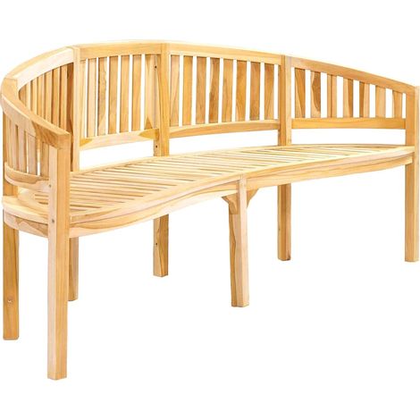 Maison Exclusive - Bananenbank 200 cm Massivholz Teak (1/5)