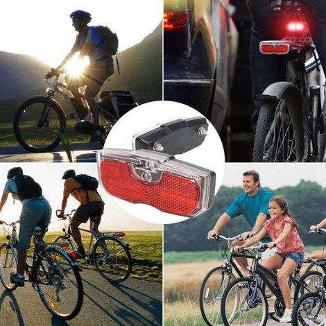 Feu arrière vélo réflecteur 80mm à visser (sans pile) (1/5)