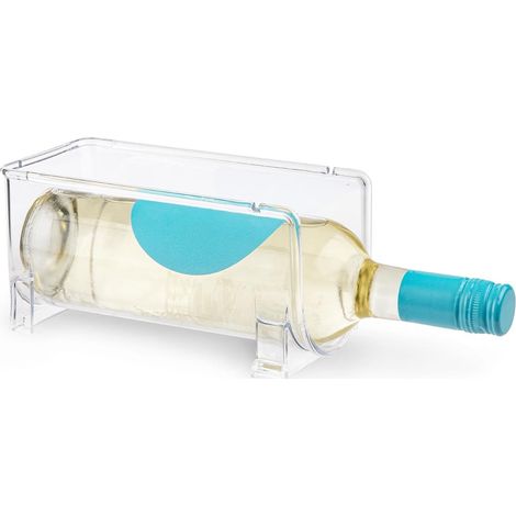 Organizador botellas para frigorifico de plastico  Transparente
