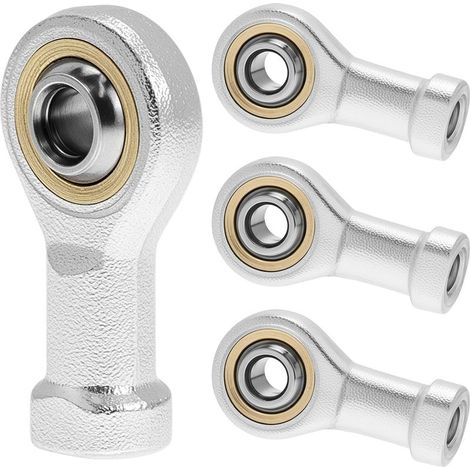 4 Pièces 6mm Embout Roulement à Rotule M6 x 1.0, Femelle Filétage Auto-Lubrifiantes (1/5)
