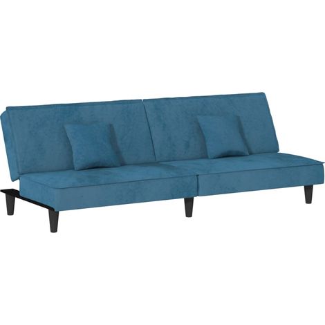 Canapé-lit,Canapé convertible bleu velours CFW33467 (1/5)