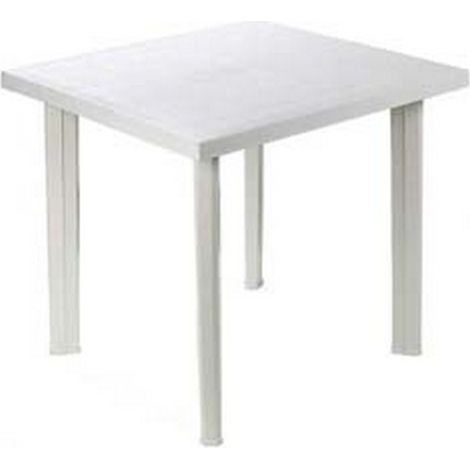 1PZ TAVOLO DA GIARDINO "FIOCCO" BIANCO CM.80X75X72H. - cm.80x75x72h. - peso kg.6,2