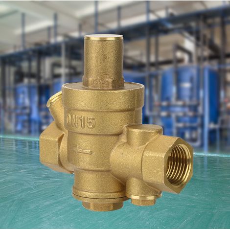 Vanne de réduction réglable en laiton DN15 avec filtre pour eau, huile et gaz (1/5)