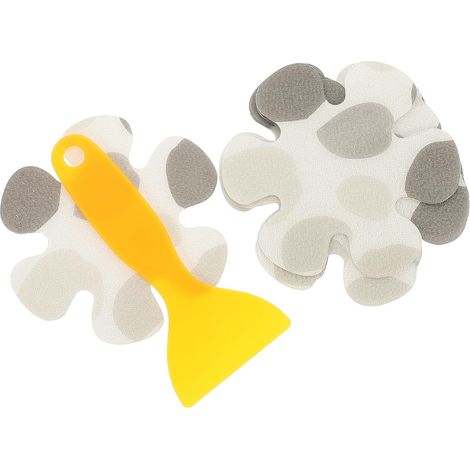 Selbstklebender Rutschfester Badezimmeraufkleber in Blumenform aus Gummi und Kunststoff (1/5)