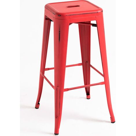 Taburetes Altos - Taburete Torix Vintage - Rojo vintage (1/5)