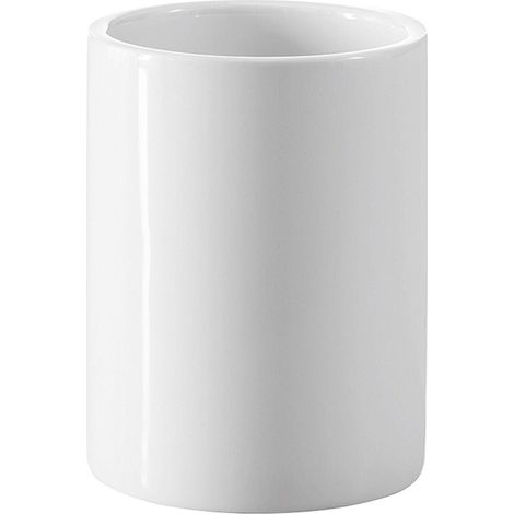 Lineabeta - Porte-brosse à dents Saon verre en porcelaine blanche