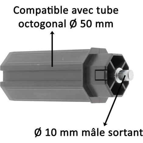 Pièce De Blocage/embout Pour Porte Roulante 1.100 D – PVC Blanc – Höhne Tore & Teile