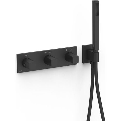 Robinet thermostatique encastré à 4 voies B-system Noir mat - TRES 30725401NM (1/2)