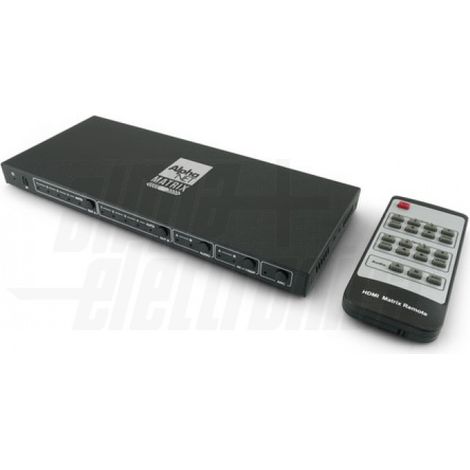 Matrice HDMI, 4 In-2 Out 4K60Hz, Con Scaler, Compatibile HDR-ARC, Estrazione audio