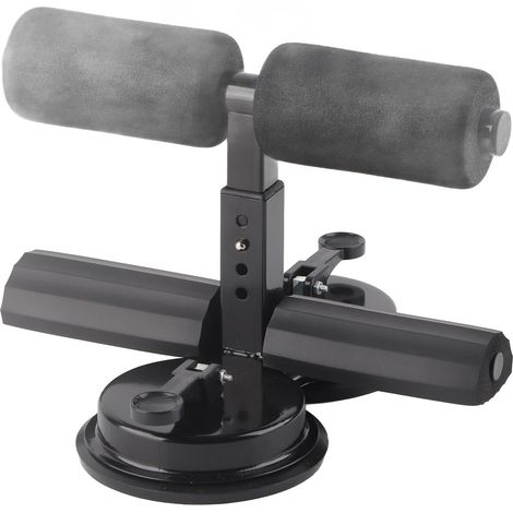 Barre d'abdominaux portable, assistant fitness pour musculation abdominale et entraînement complet du corps, double ventouse, noir. (1/5)