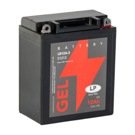 Batterie moto Landport LP GEL GB12AL-A YB12AL-A 12v 12ah 120A (1/2)