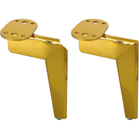 Pieds de chaise en fer avec trous pré-percés pour une installation facile pieds de canapé en forme de « 7 » pour une compatibilité avec la décoration de la maison et du bureau disponibles en options (1/5)