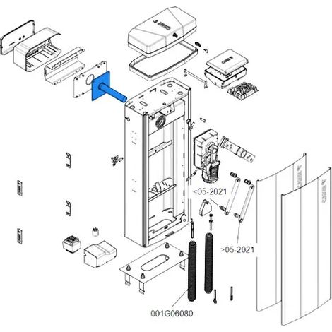 came pièce détachée arbre déplacement tige gt8 88003-0099 (1/3)