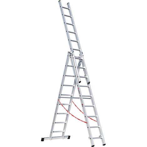 Euroline Premium 307 Mehrzweckleiter 3x9 Sprossen (1/5)
