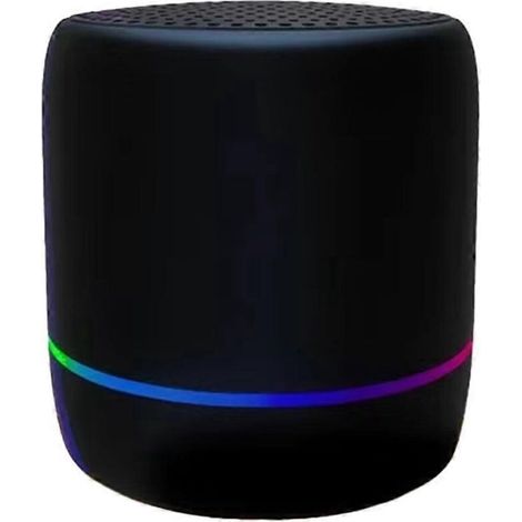 Enceinte Bluetooth portable avec commande vocale IA et mini caisson de basses, noire (1/5)