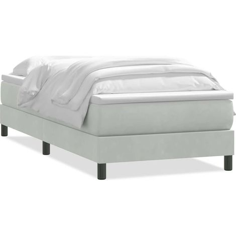 Maison Exclusive - Boxspringbett mit Matratze Hellgrau 80x220 cm
