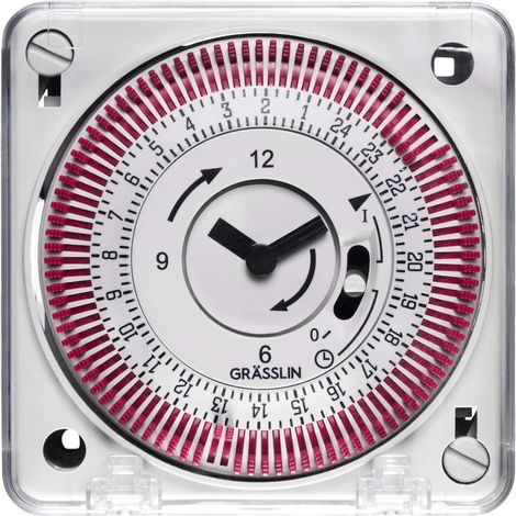 Grässlin 01.79.1001.1 tactic 111 E horloge analogique encastrable en façade