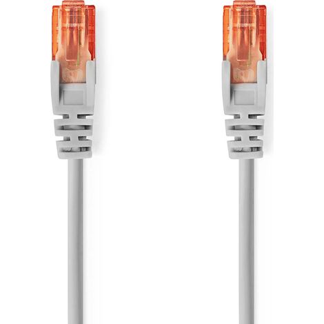 Cable ethernet cat6 15 m rj45 uutp pvc gris