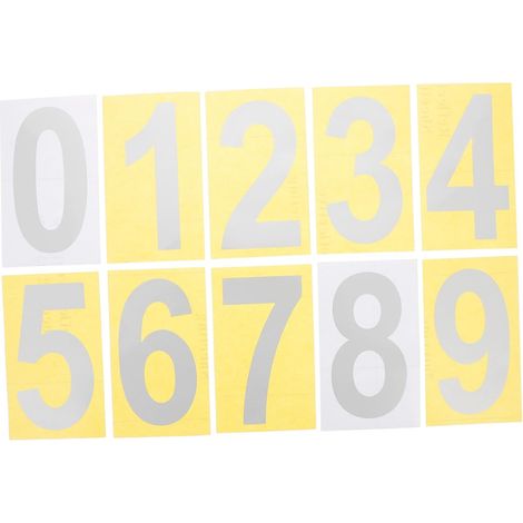 Sets reflektierende selbstklebende Briefkastenaufkleber