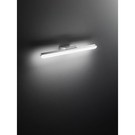 Applique Murale Led Série 10S46331 En Métal Chrome Poli Et Acrylique, Lumière Chaude 3000K, 20W, Au Design Moderne Et Linéaire De Chez Perenz.