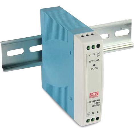MEAN WELL Hutschienen-Schaltnetzteil MDR-10-12, 12 V-/0,84 A