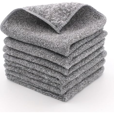 paños de microfibra de 2525 cm – absorbentes – lavables 6 – desecantes (1/5)