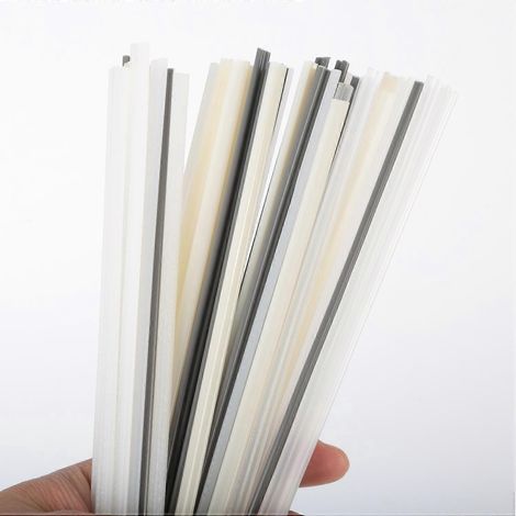 50 baguettes de soudure plastique ABS/PP/PVC/PE pour pistolet à souder plastique/pistolet à air chaud pour pare-chocs de voiture (1/4)