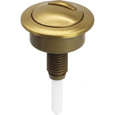 Bouton Poussoir Chasse d'Eau Doré Brossé Remplacement pour Réservoir WC Twyford Optima 49 (1/5)