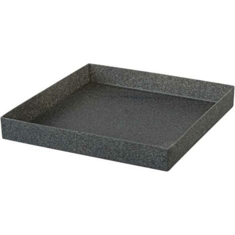 Sottovaso Quadrato Ande Eco Green  40 cm - Grigio Chiaro (1/4)