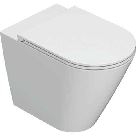 Récipient en céramique à poser au sol sans rebord 57x36 cm Globo Forty3 FO004BI  Blanc - Céramique - Standard