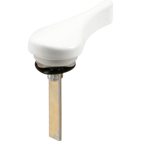 Levier de porte coulissante avec rondelles et écrou poussoir Blanc moulé sous pression (1/2)