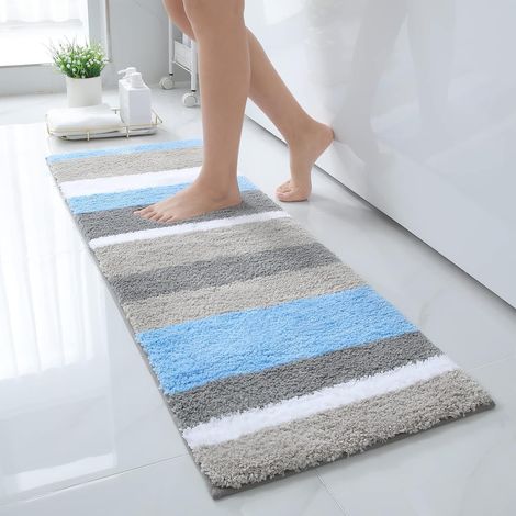 1 Tapis De Bain Antiderapant, Microfibre Douce, Absorbant Poils Longs, Lavable Machine, Salle De Bain Cuisine (1/5)