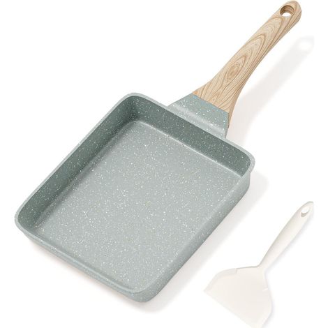Poêle à omelette Tamagoyaki antiadhésive induction, petite poêle granit PFOA free (1/5)
