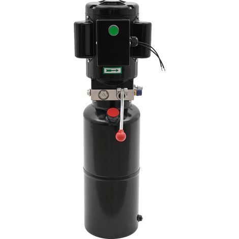 Unidad de potencia hidráulica, depósito de aceite de 10 L, presión de 18 MPa, color negro. (1/2)