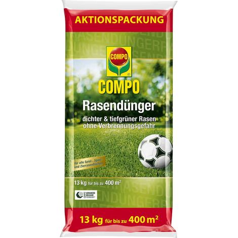 COMPO Rasendünger Aktionspackung für bis zu 400 m² - 13 kg (1/2)