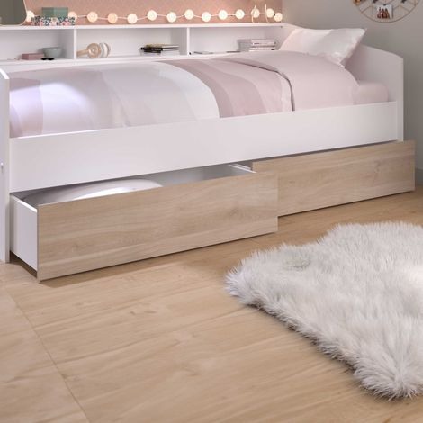 Lot de tiroirs pour lit d&039enfant Sleep - décor chêne (1/5)