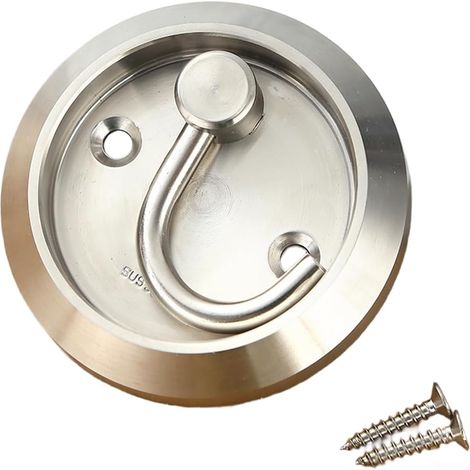 Crochet Mural Acier Inoxydable 7.2cm Rotation Invisible(304 Silver) (1/5)