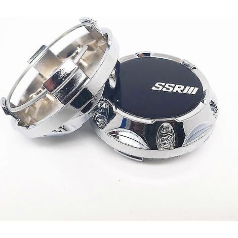 Lot de 4 cache-moyeux de roue SSR Speed Star de 64 mm, emblème, logo, accessoires de style automobile, B (1/5)