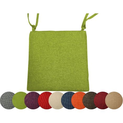 4X Gartenkissen Stuhlkissen Set Gartenstühle Stuhlauflage Sitzkissen Sitzpolster Auflage Gartensitzkissen Garten Kissen (4er Set, Camel) (1/5)