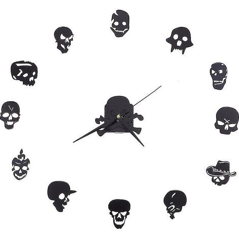 1 ensemble d'horloge murale autocollante
