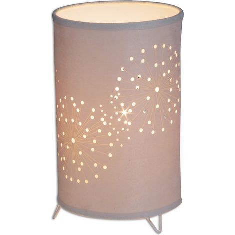 Naeve AURONA Lampe de table cylindrique beige 1xE14 (1/3)