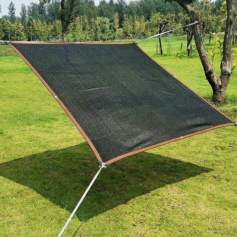 Hochwertiges schwarzes Schattierungsnetz, gestricktes Schattierungsgewebe, 85% UV-beständiges Sonnenschutznetz, Sonnensegel für Vegetation, Haus, Hundezwinger, Schwimmbad (3x4m) (1/5)