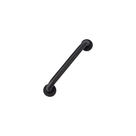 Maniglione di sicurezza per bagno, 30 cm, nero con finitura anticata, per vasca da bagno, WC, camera da letto, doccia, montaggio a parete con viti a scomparsa - Crezuo