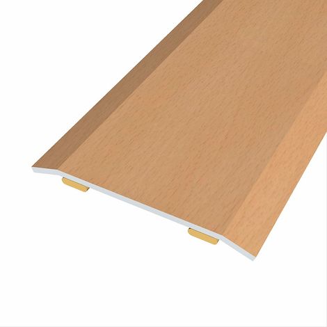 Junta de acero para mismo nivel, 40 x 3,5 mm, adhesiva, flooring, haya clara, 83 cm