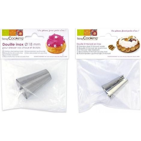 Duo de douilles pâtissières - Choux 18 mm et St Honoré (1/2)