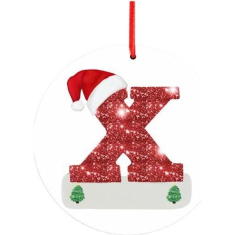 Pendentif Noel Bois Personnalisable 7,9 cm x 7,9 cm Arbre Decoration 1 Piece