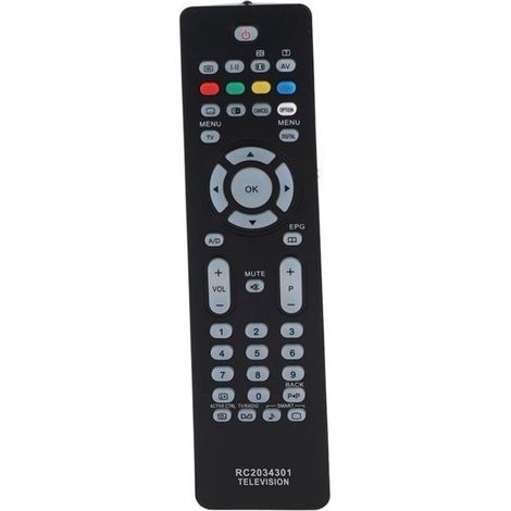 Télécommande - - RC2034301-01 - Pour TV Philips - Noir - 433 MHz (1/5)