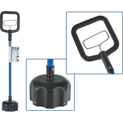 Geko Chwytak magnético de 77 cm con función de liberación de imán, herramienta de agarre para objetos metálicos, color negro, ideal para trabajos de taller