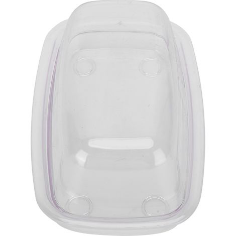 Grande boîte à beurre incurvée avec couvercle, plateau/récipient à fromage multifonctionnel pour la pâtisserie maison, transparente (1/5)