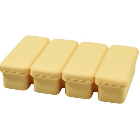 Ice Trays, Freezer Mold, 4-Grid Easy-Release Maker with Lid, Whiskey Cube Chilling Tool Brandy Vodka Cognac Bourbon Tequila, Ice Tray for Beverage Home Use, 6.61x3.66x1 Inches (1/5)